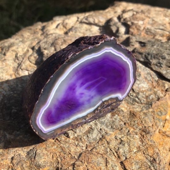 Brazilian Purple Agate Geode - Picture 2 of 5